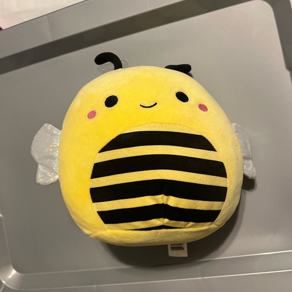 Squishmallows Yellow and Black Bee Stuffed Animal